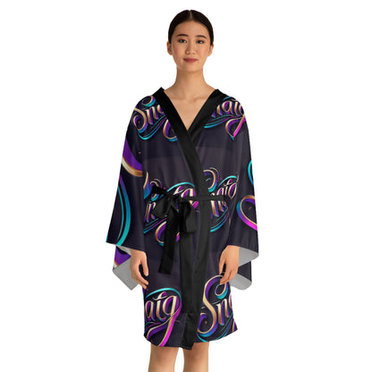 Long Sleeve Kimono Robe (AOP)