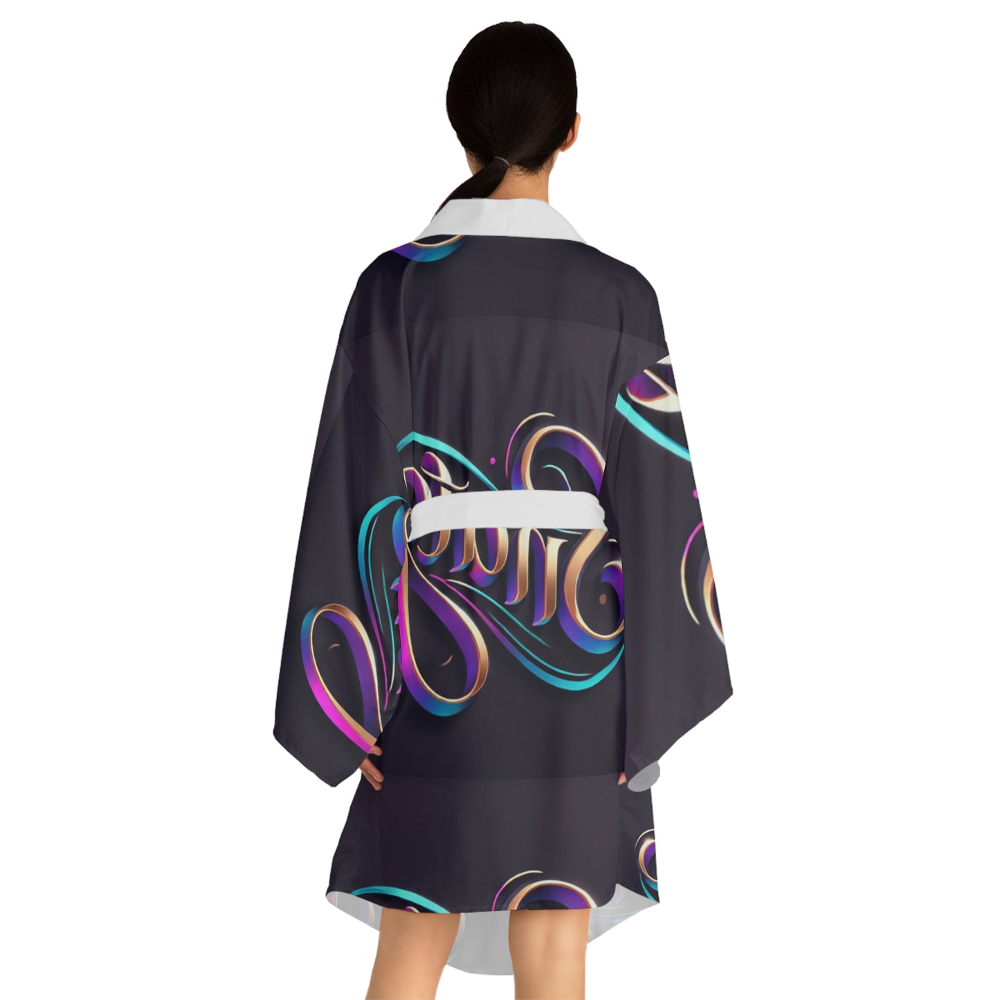 Long Sleeve Kimono Robe (AOP)