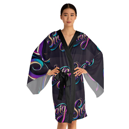 Long Sleeve Kimono Robe (AOP)