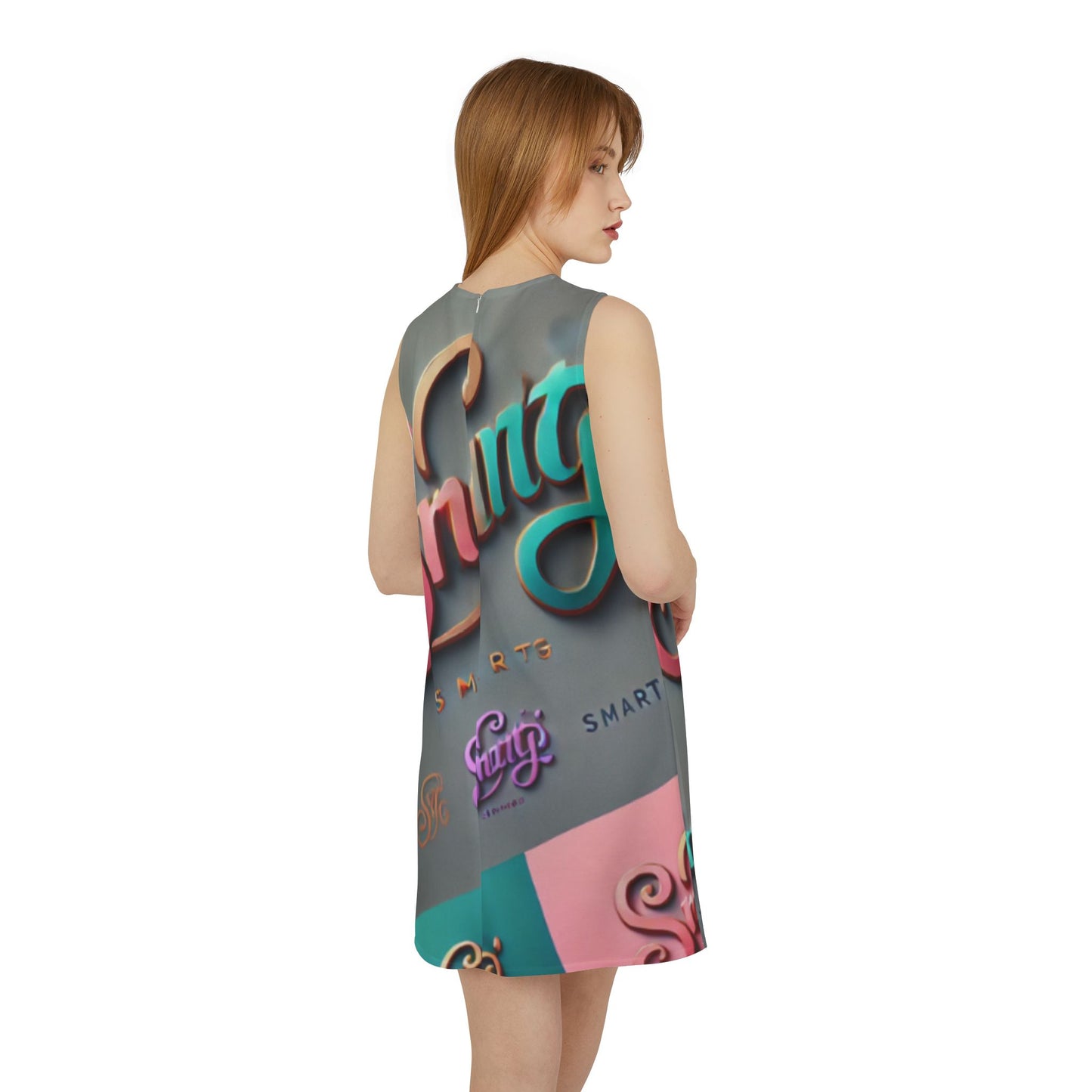 A-line Sleeveless Dress (AOP)